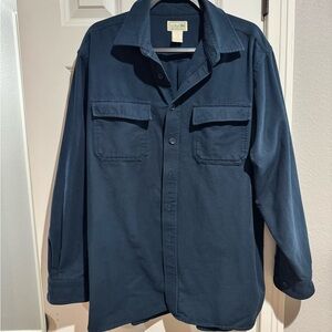 L.L. Bean Men's Deep Blue Shirt Jacket